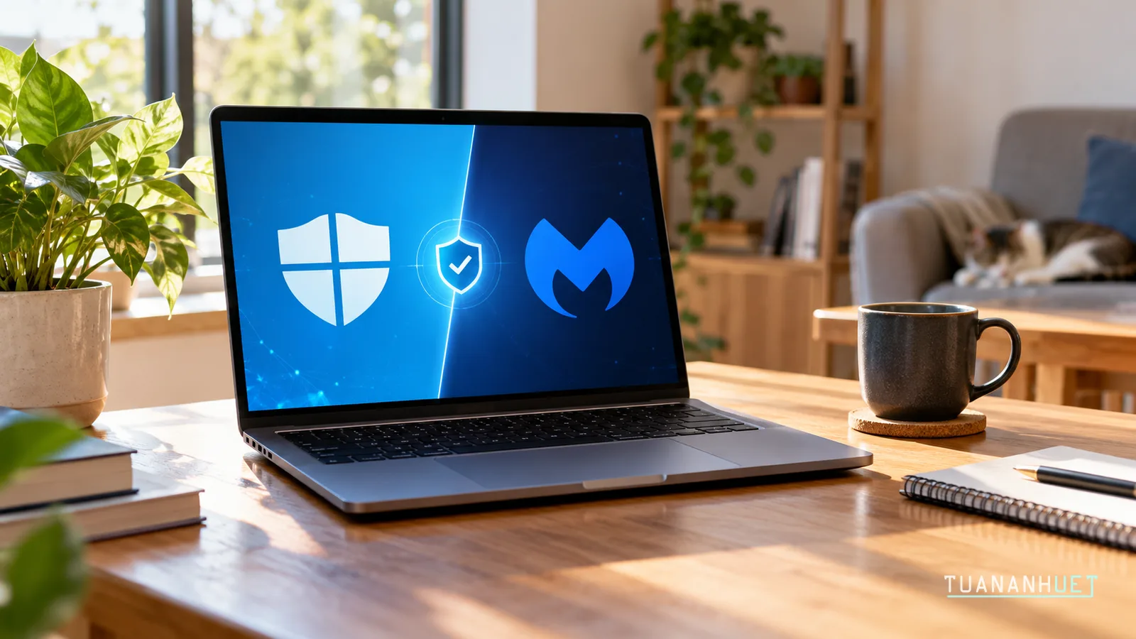 Giải pháp kết hợp Windows Defender và MalwareBytes